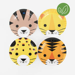 paper plates - mini felines