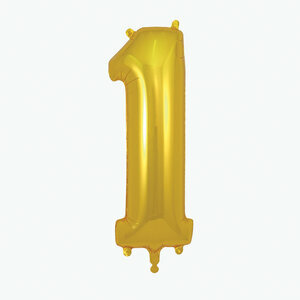 foil balloon gold number 1