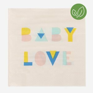 paper napkins - nude baby shower