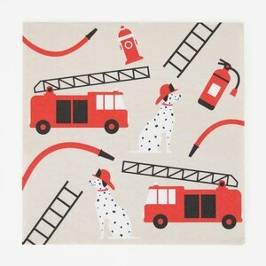 paper napkins - firefighter