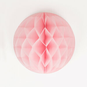 honeycomb balls - light pink