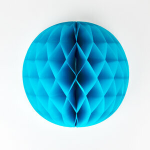 honeycomb balls - turquoise