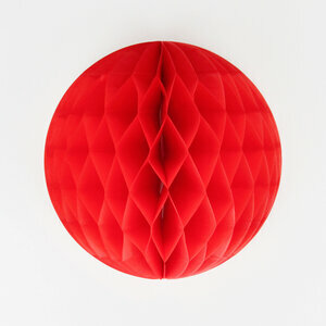honeycomb balls - red