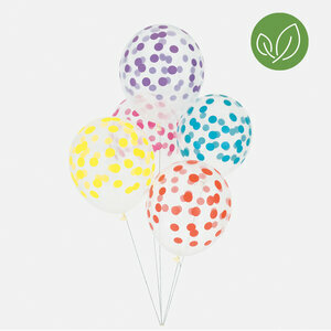 printed confetti balloons - multicolor