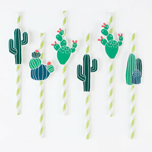 paper straws - cactus