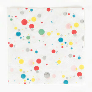 paper napkins - multicolour bubbles