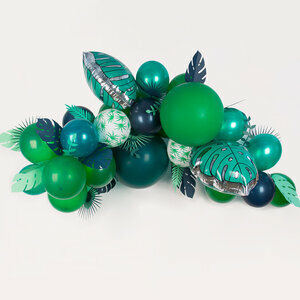 tattooed balloons - green leaves