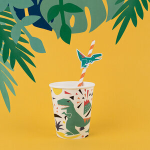 paper cups - dinosaur