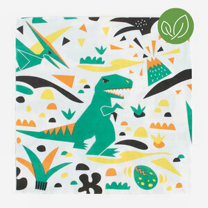 paper napkins - dinosaur