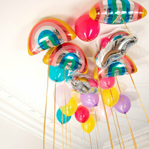 foil balloon - rainbow