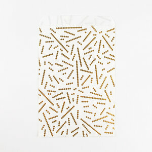 paper bags - foil golden pearls