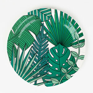 paper plates - tropical