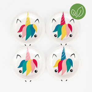 paper plates - mini unicorn