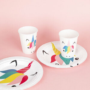 paper cups - mini unicorn