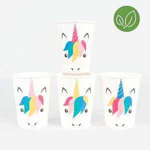 paper cups - mini unicorn