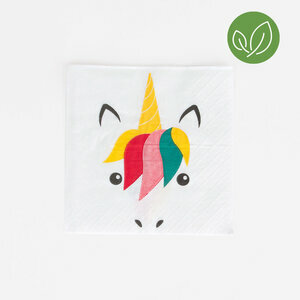 paper napkins - mini unicorn