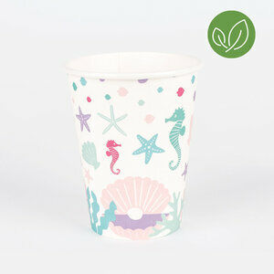 paper cups - mermaid