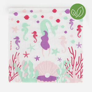 paper napkins - mermaid