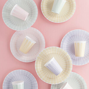 paper plates - pastel mix