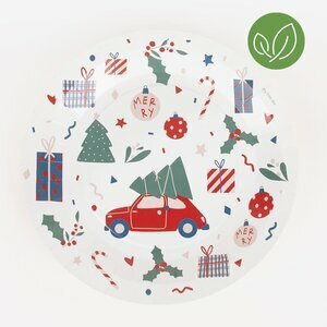 paper plates - Christmas