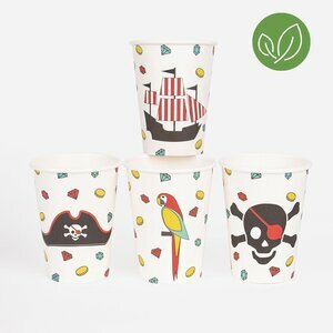 paper cups - pirate