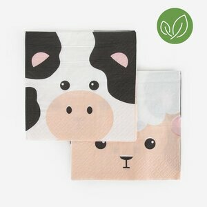 paper napkins - mini farm