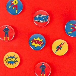 12 badges - super heroes