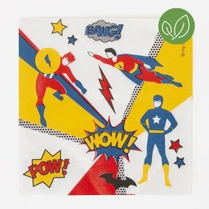paper napkins - super heroes