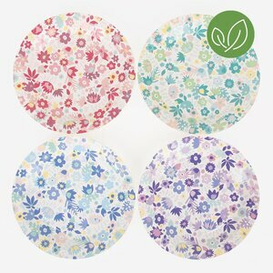 Paper plates - flowers