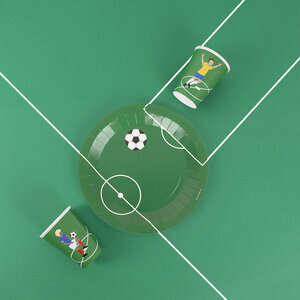 Paper cups - football