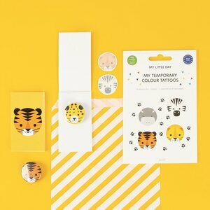 paper bags - yellow stripes
