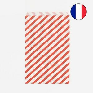 paper bags - red stripes