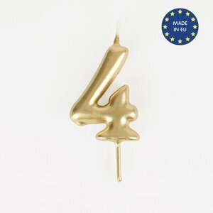 gold number candle - 4