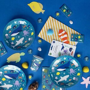 Paper plates - ocean
