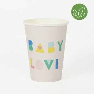 Paper cups - nude baby shower