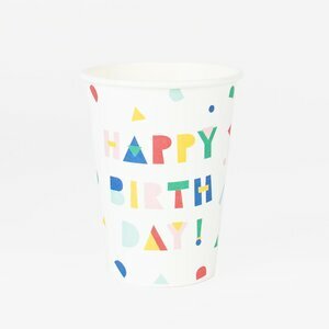Paper cups - happy birthday