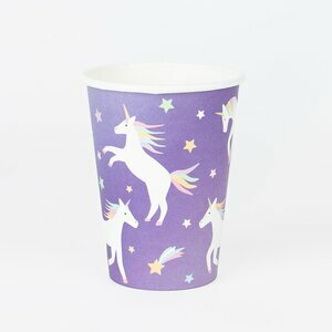 Paper cups - unicorns