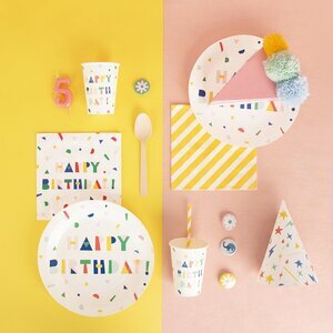 paper napkins - happy birthday