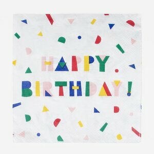 paper napkins - happy birthday