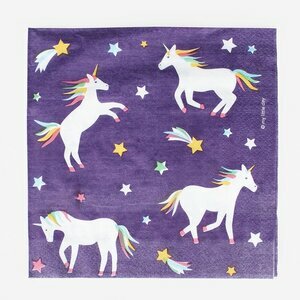 paper napkins - unicorns