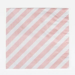 paper napkins - pink stripes