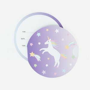 invitations - unicorn