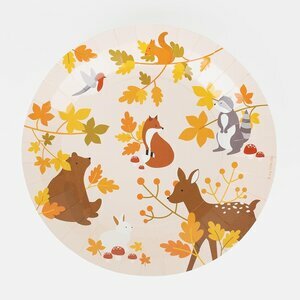 Paper plates - forest animals
