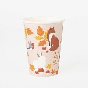 Paper cups - forest animals