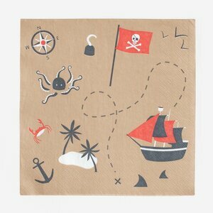 paper napkins - pirate
