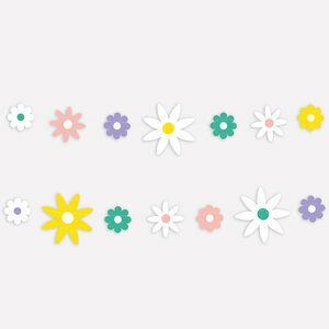paper garland - daisies