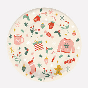 paper plates - cosy christmas