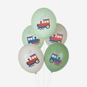 tattooed balloons - train