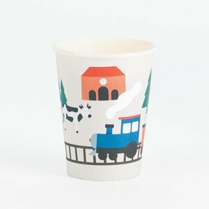 paper cups - train