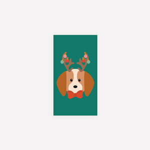 notebook - Christmas puppy